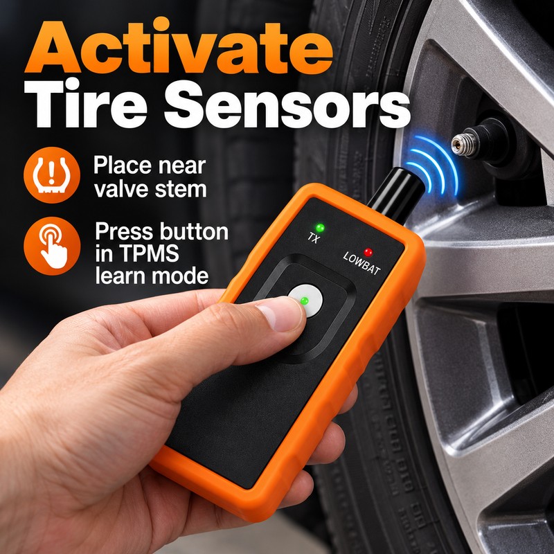 Ford GM TPMS Reset Tool - 50448 Plus 2-in-1 Tire