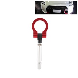 Tow Hook, Towing Hook for JDM Screw on Track Racing Towing Ring for GTR R35 370Z 2009 up for Juke 2011 up (Red)