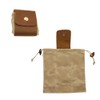 CHAOYUELYF Foraging Pouch Leather and Canvas Belt Pouch Waterproof Bushcraft