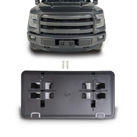 WOZUA Front Bumper License Plate Bracket Mount Holder for 2015-2017 Ford F150 F-150