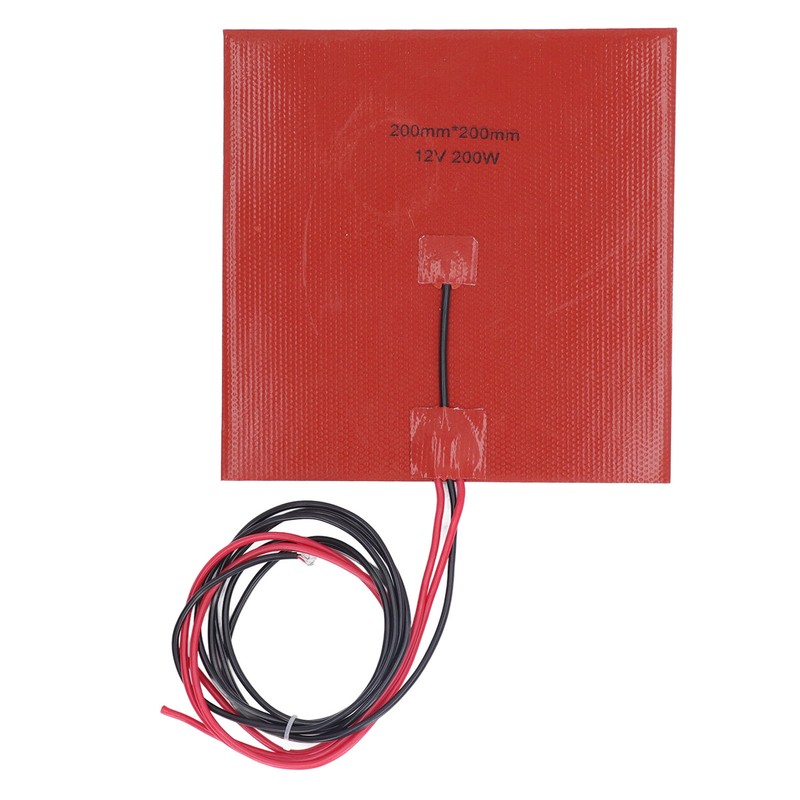 Silicone Heater Pad Heating Mat 180℃ 200x200mm 200W Accessory for