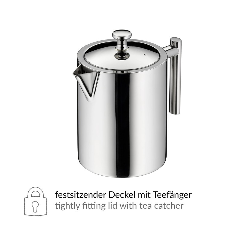 alfi 2109000060 Teekanne Edelstahl poliert 0.6 L