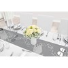 MODERNO Non-Woven Table Runner, Dark Grey, Modern, Festive Decoration for