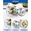 Lanwandeng 10 Pack Interior Door Knobs for Bedroom or Bathroom