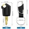VooGenzek 5 pieces replacement ignition key, 5P8500, construction machinery key,