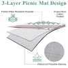 HiiARug Outdoor Picnic Blankets for Outdoor Use 80"x80" Large Camping