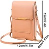 Anti Theft Leather Bag, Touchscreen Phone Crossbody Bag for Women,