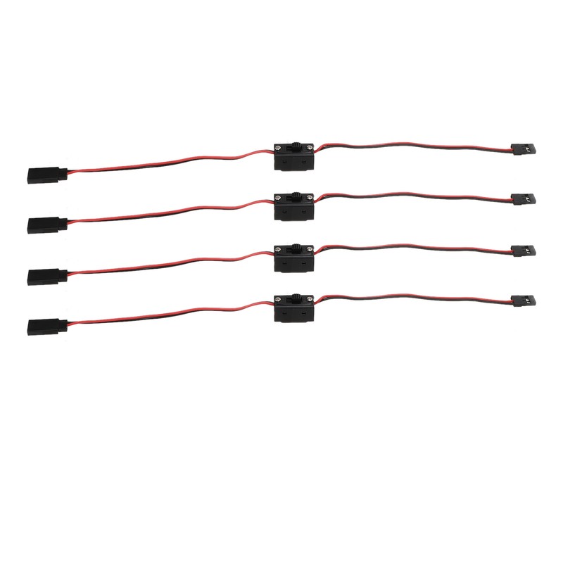 4Pcs RC JR Style Power On Off Switch Versatile Sturdy