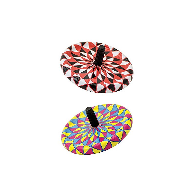 Schylling SC-TTT Tiny TIN Tops, Assorted Designs and Colours