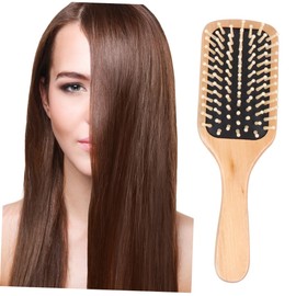 TOVINANNA 2pcs Wooden Hair Comb Creative Massage Hairdressing Combs for Scalp Care White Black Wooden Handles Comfortable for Home Travel Promotes