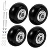 ULTECHNOVO 1set Pu Silent Rubber Replacement Wheels for Suitcases Noise