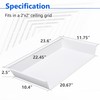 2-Pack, 24”×12” Ceiling Air Diverter for 2'x2' Grid and T-Bar