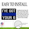 I've Got Your 6 Thin Blue Line Police Officer Yard