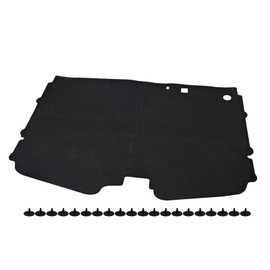 Lskioer Hood Insulation Pad w/Clips Fits for Chevy GMC C1500 C2500 C3500 Suburban Full Size Trucks 1988-1998, Truck Under Hood Heat Shield Blanket Black