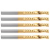 5Pcs End Mill TiPlated 1Flute CNC Spiral Router Bit HighSpeed