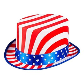 Boland 44963 USA Deluxe Hat Blue/White/Red, one size