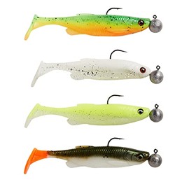 Savage Gear Fat Minnow T Tail RTF Fishing Bait (Darkwater Mix-10.5CM-11G + 10G)