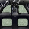 BENXINYA Botanical Plant Car Mats 4 Pcs Random Placed Herbs
