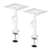 suptek Clamp-on Speaker Stand Desk Mount Set, Height Adjustment, Tilt,