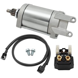 Starter Motor & Relay & Wire for Yamaha Raptor 660 2001-2005, OEM# 3SX-81890-00-00 4XE-81940-12-00 3XF-81815-00-00