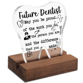 Future Dentist Gifts, Dentist Graduation Gift, Graduation Gifts for Dentist Girl, Dentist Student Graduation Gifts Decor Sign for Dentist Graduation Party Room Desk Shelf Decorations GDH5
