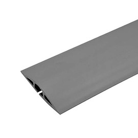 Wiremold Floor Cord Management Kit, Corduct, Cord Protector, Wire Organizer and Hider, Rubber Cable Cover and Concealer, Gray, 5 Feet, CDG-5