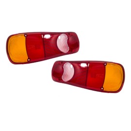 PROMOLINK 2x Replacement Lens for Rear Light Tail Light Set Truck Trailer Platform Mascot Midlum T5 Premium Cabstar Ducato Boxer Jumper Master