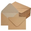 Pack of 50 Brown Envelopes DIN B6, 130 g/m² Kraft