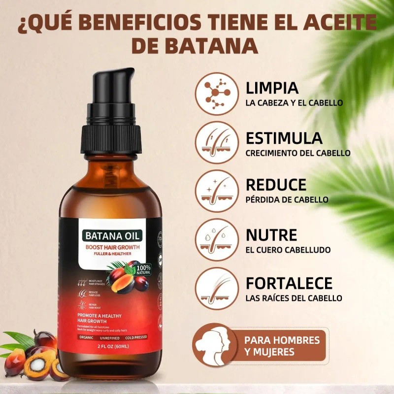 Aceite De Batana For El Crecimiento Del Cabello Con 60ml
