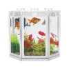 Small Hexagon Shape Superimposable Portable Mini Fish Tank for Betta,
