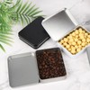 Goodma 24 Pieces Rectangular Metal Hinged Tins, Black, 4.5 x