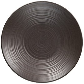 Hakusan Pottery Rust Roll (φ4.7 x 0.9 inches (φ12 x 2.2 cm), Black (Approximately) φ4.7 inches (12 cm), Ceramic Tea Saucer, Hasami Ware, Made in Japan