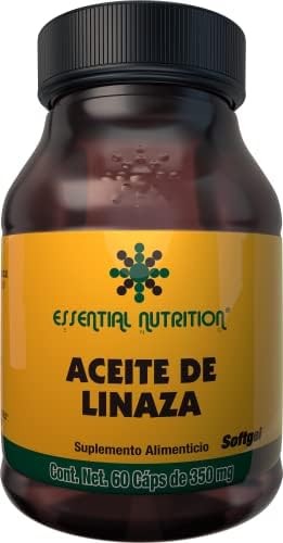 Essential Nutrition Aceite de Linaza 60 Cápsulas 350 mg
