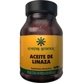 Essential Nutrition Aceite de Linaza 60 Cápsulas 350 mg