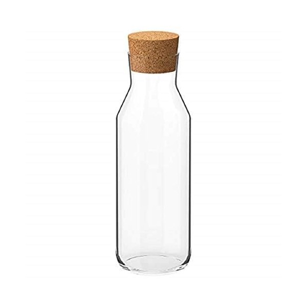 Ikea 365+ Carafe with Stopper, Clear Glass, Cork