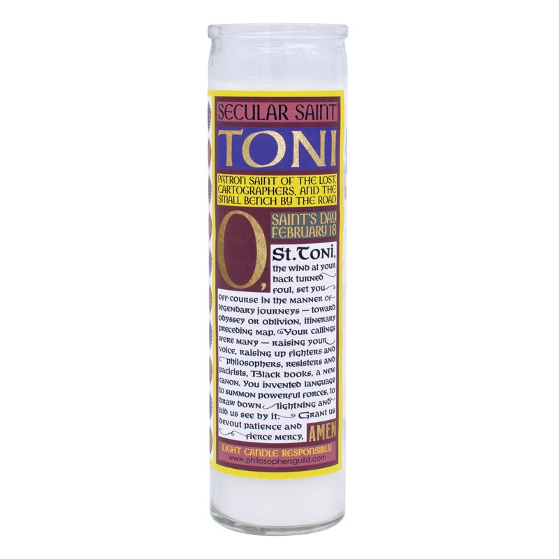 The Unemployed Philosophers Guild Toni Morrison Secular Saint Candle -