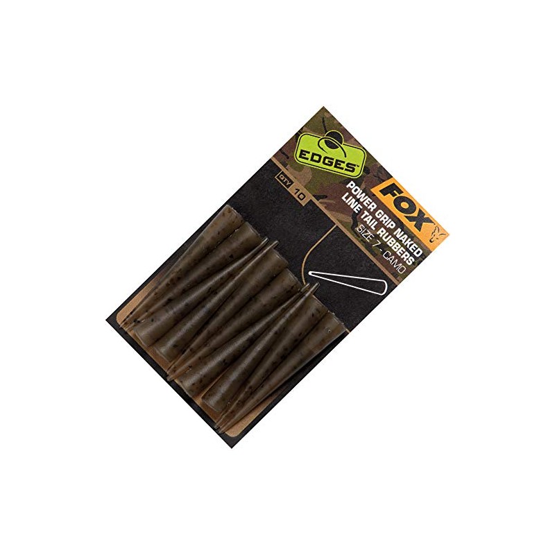 Fox Edges Camo Power Grip Naked Tail Rubbers Size 7-10