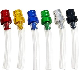 6 Pcs Gas Cap Vent Tube, Fuel Gas Tank Cap Breather Vent Hose, Two-way Breather Tube Vent for Motorcycle 50cc 110cc 125cc 150cc Pit Bike Tao tao Kids ATV Quad Trail Bike 6 Colors