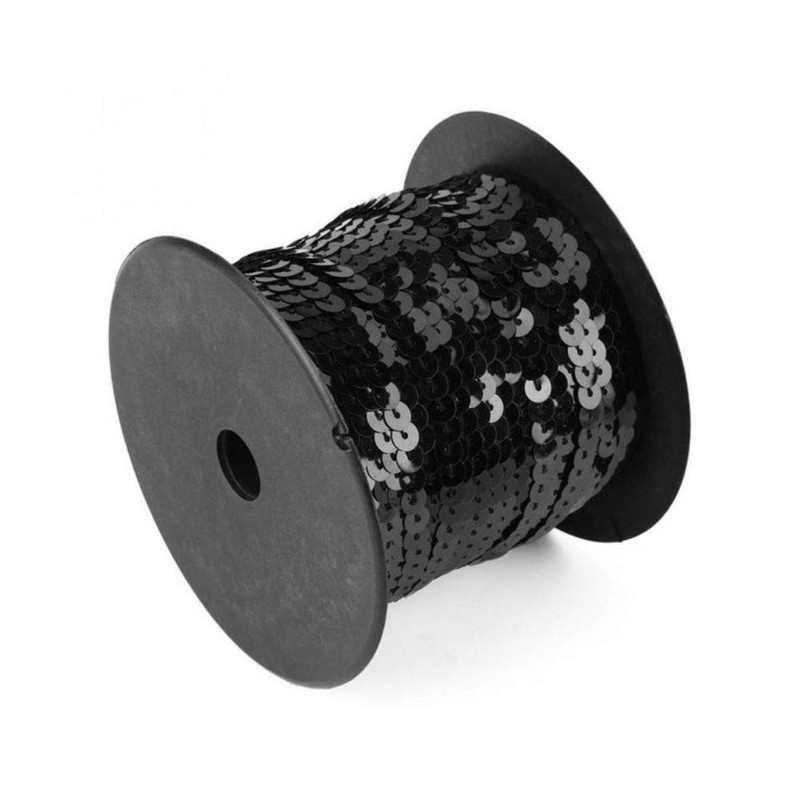 Aysekone Sewing Thread 6mm Metallic Shiny Edge Flat Round Sequins