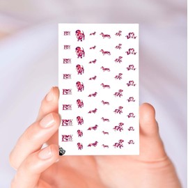 Dachshund Love Clear Vinyl (Cut, Peel, & Stick) Nail Designs