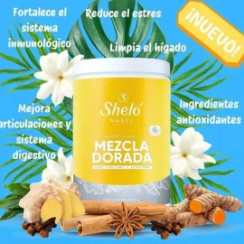 4 Mezcla Dorada Cúrcuma & Jengibre / Golden Milk + Regalo
