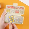 Daily Pill Organizer, BPA Free 8 Compartments Portable Travel Pill