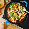 Bruntmor 12'' Blue Pre-seasoned Cast Iron Frying Pan, 12 Inch