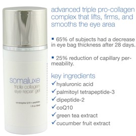 3X Collagen Eye Gel - Advanced Peptides with CoQ10 & Vitamin C, 1 oz