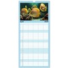 Family Planner 2025 - Fish Fantasy with 5 Columns (Wall