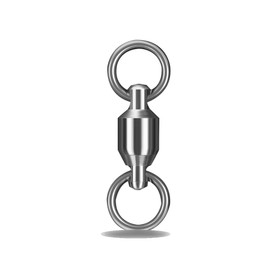 Thujopsis Ball Bearing Swivel, Power Swivel, Sarkan, Rolling Swivel, Stainless Steel, Set of 20, Corrosion Resistant, Jigging, Lure Fishing (#9 (41mm)