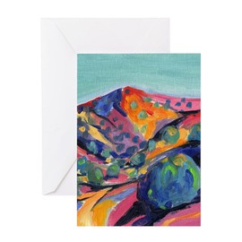 CafePress New Mexico Art Greeting Cards Folded Greeting Card Glossy