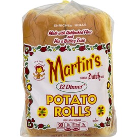 Martin's Famous Pastry Dinner Potato Rolls- 12 pack 15 oz. Bag (2 Bags)