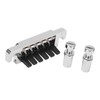 Guitar Bridge Tailpiece Reversible Wrap Around Saddle Bridge Stop Tailpiece