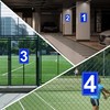 Numbered Sign 7, Aluminum Number Signs for Tennis Court, 12x8